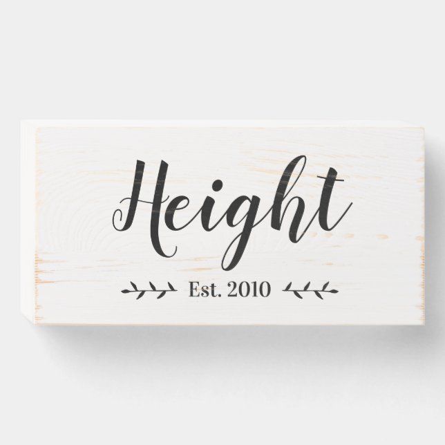 Family Name Sign, Farmhouse Personalized Last Name Wooden Box Sign (Front Horizontal)