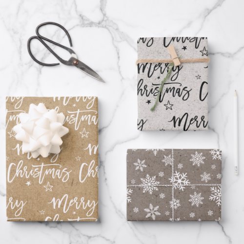 Family name simple christmas holiday Craft Wrappin Wrapping Paper Sheets