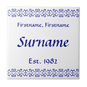 Family Name Tile - Victorian