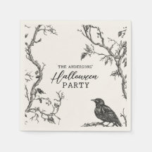 Family Name Vintage Gothic Halloween Party
