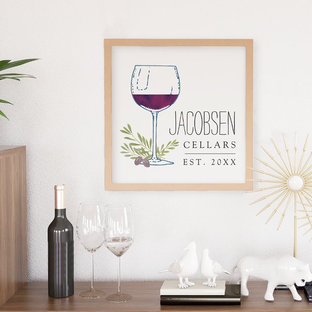 Family Name Wine Cellars Art Print (Creator Uploaded)