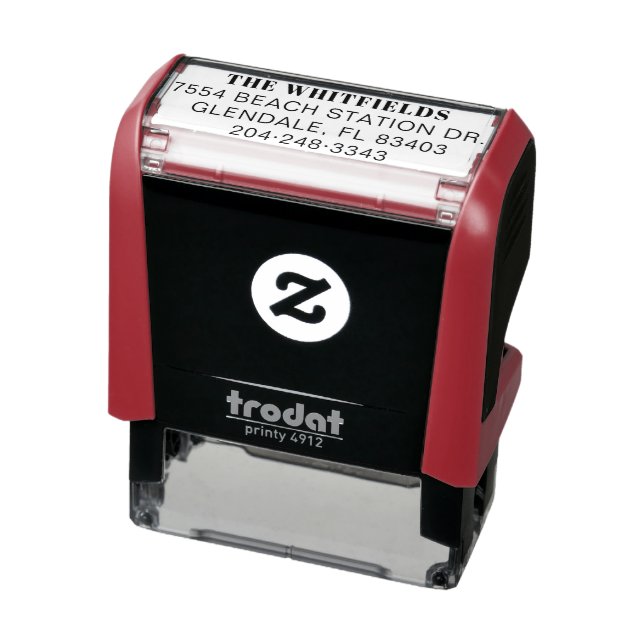 Family Name with New Return Address Self-inking Stamp (Product)