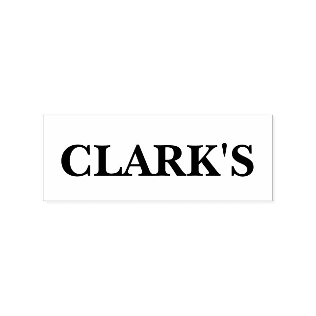 FAMILY NAME WOOD RUBBER STAMP (Imprint)