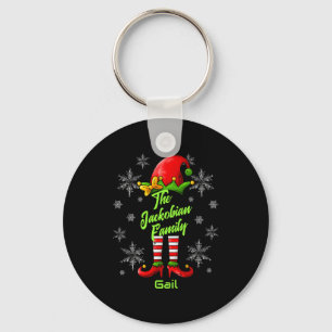 Family Name Year Reunion Matching Christmas Elf T Keychain