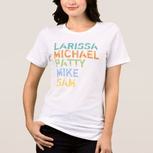 Family Names Typography Tri-Blend Shirt