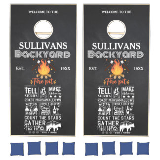 Family Night | Backyard | Personalized Cornhole  Set