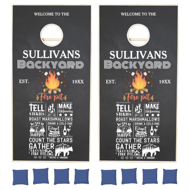 Family Night | Backyard | Personalized Cornhole  Set (Set)