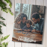 Family Night Personalized photo gift Jigsaw Puzzle<br><div class="desc">This design may be personalized in the area provided by changing the photo and/or text. Or it can be customized by clicking Personalize this Template and then choosing the click to customize further option and delete or change the color of the background, add text, change the text color or style,...</div>