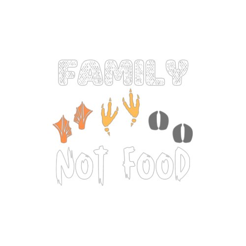 Family Not Food_vegan T_shirt