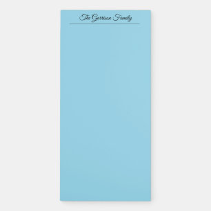 Family Notes: Light Blue Magnetic Notepad