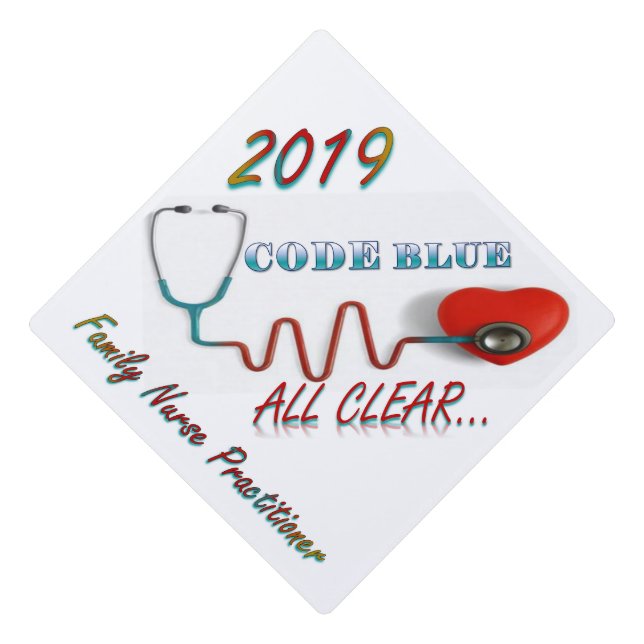 Family Nurse Practitioner Grad Cap 2019 (Front)