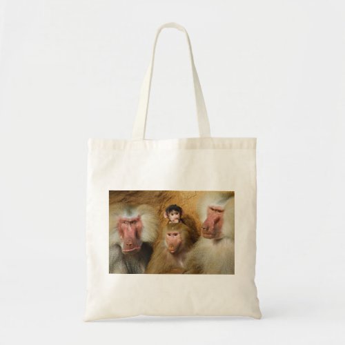 Family of Baboons Papio Hamadryas Cologne Zoo Tote Bag