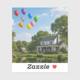 Family of Balloons Sticker