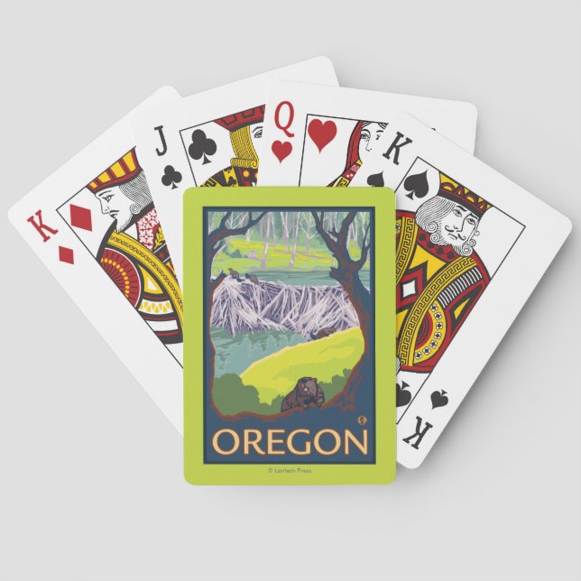 Family of Beavers Poker Cards (Back)