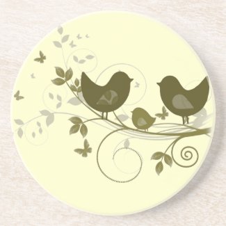 Family of Birds Coaster