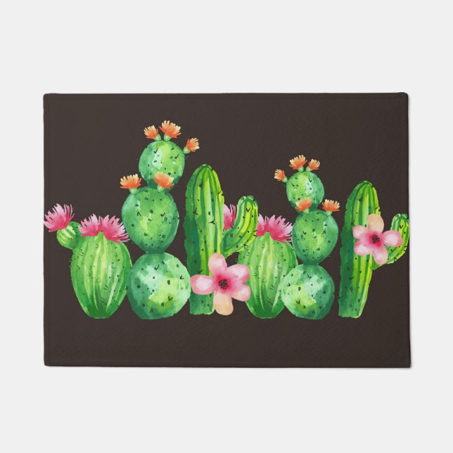 Family Of Cactus Doormat (Front)