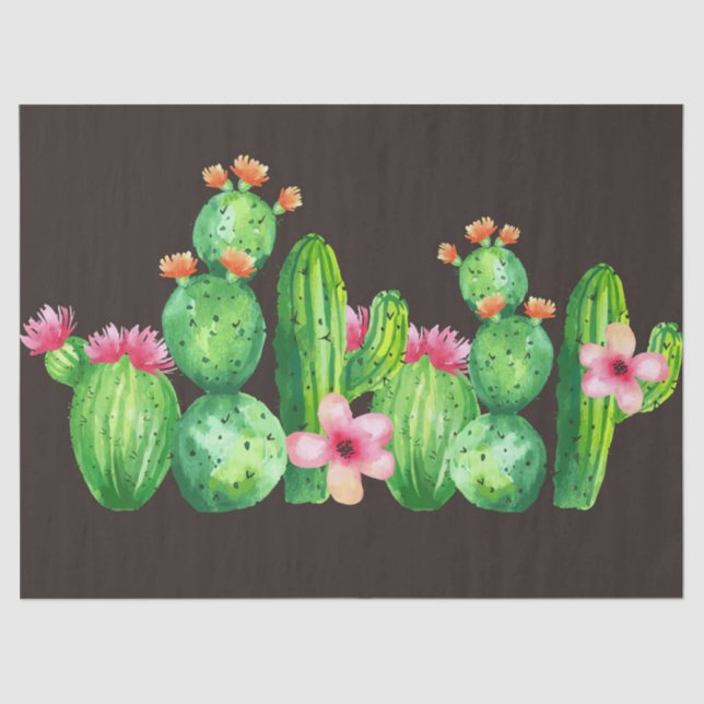 Family Of Cactus Tissue Paper (Front)