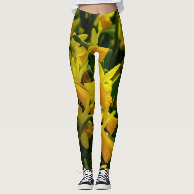 Family Of Daffodils Leggings (Front)