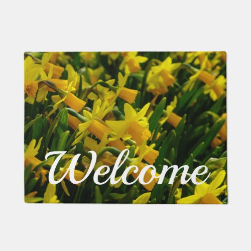 Family Of Daffodils Welcome Doormat