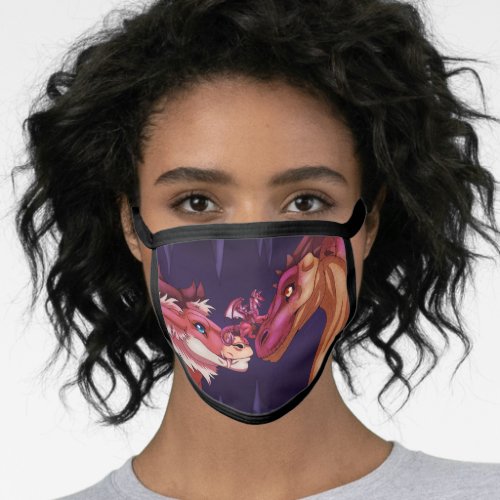 Family of Dragons Face Mask