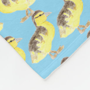 Family of Ducks Fleece Blanket