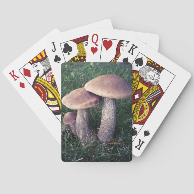 Family of Mushrooms Poker Cards (Back)