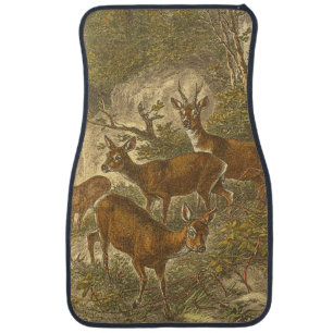 Family of Roe - Deers in a Forest Car Mat
