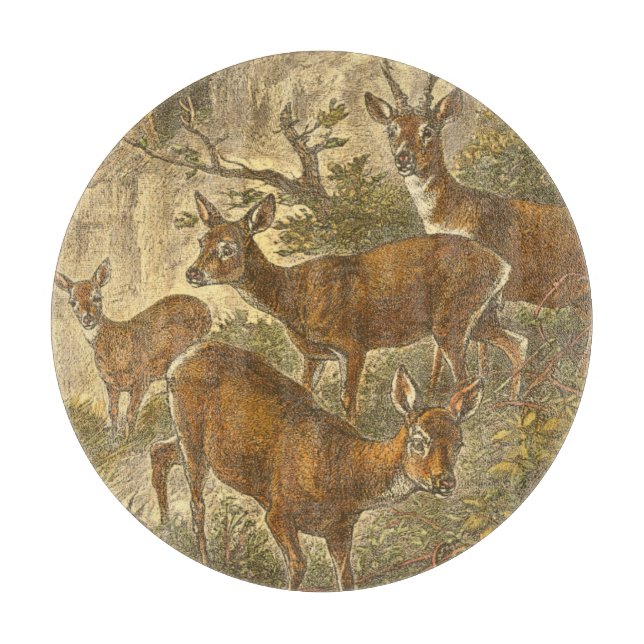 Family of Roe - Deers in a Forest Cutting Board (Front)
