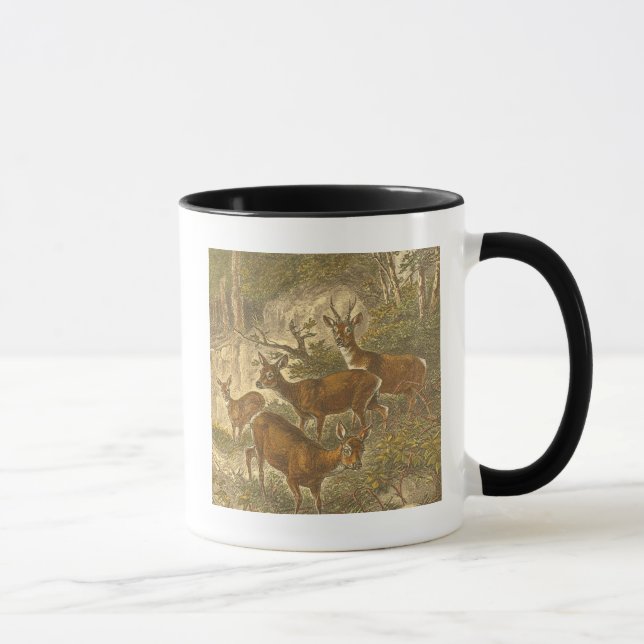 Family of Roe - Deers in a Forest Mug (Right)