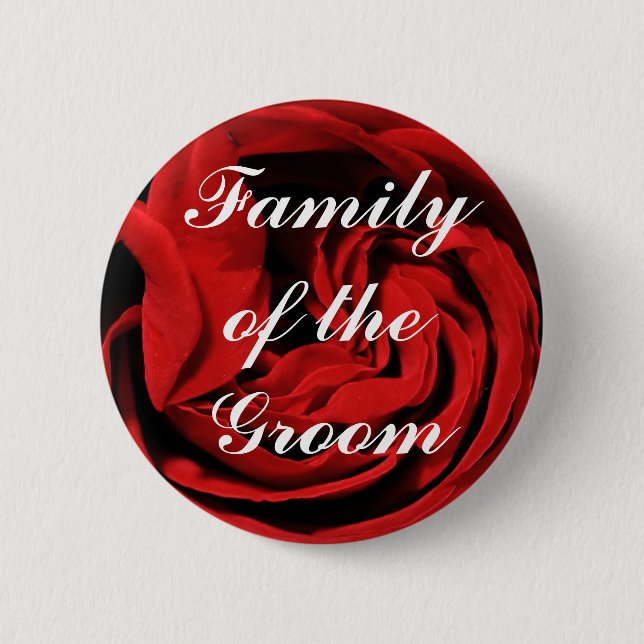 Family of the Groom Pinback Button (Front)