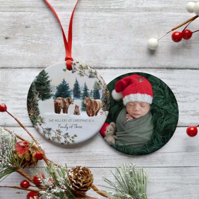 Family of Three | First Christmas Ornament (Creator Uploaded)