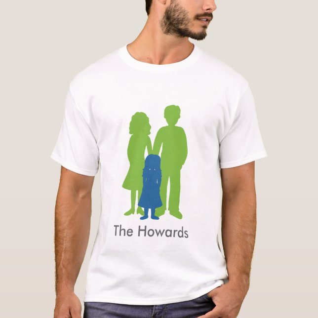 Family of Three with Daughter T-Shirt (Front)