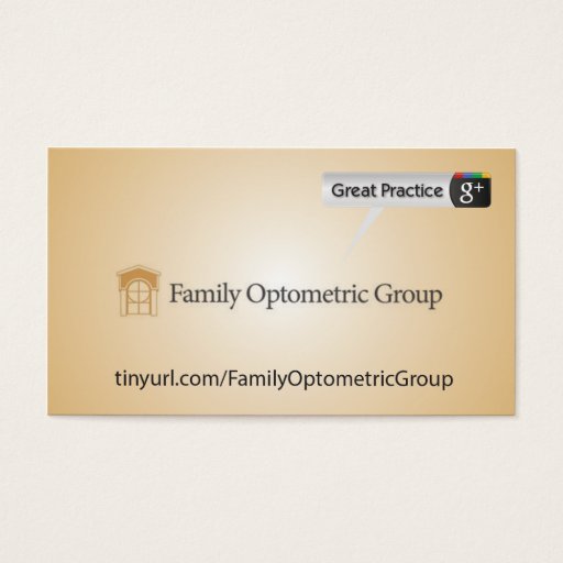 Customizable Family Optometric Group Business Card Template