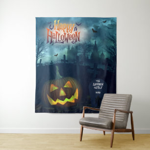 Family or Company Halloween Party Backdrop