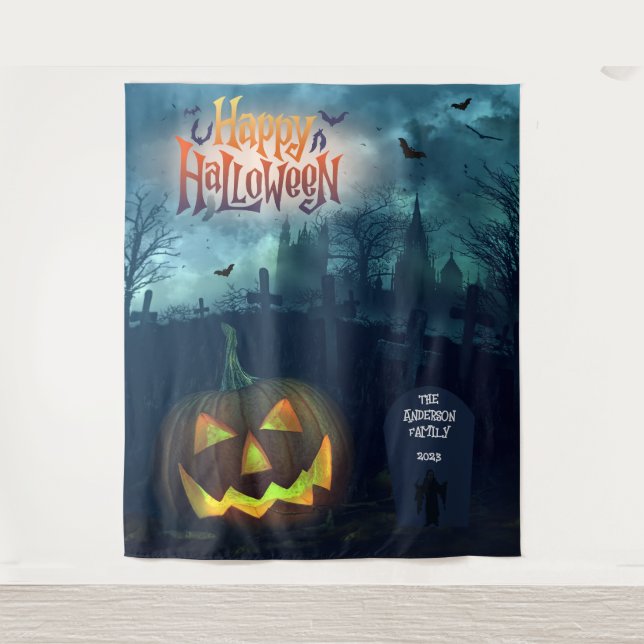 Family or Company Halloween Party Backdrop (Front)
