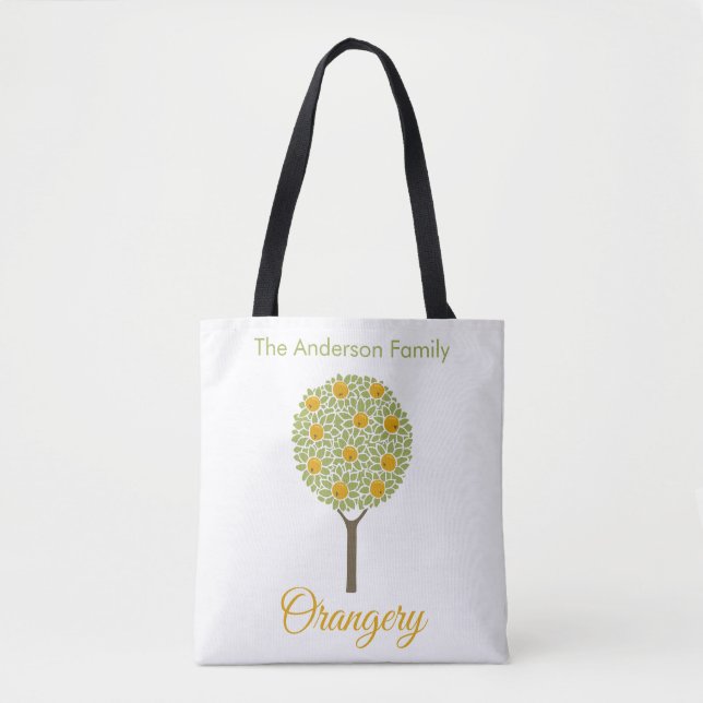 Family Orangery Orange Tree Tote Bag (Front)