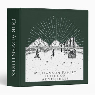 Family Outdoor Adventures Travel Camping 3 Ring Binder