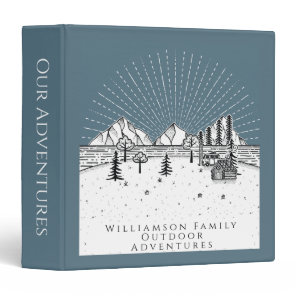 Family Outdoor Adventures Travel Camping 3 Ring Binder