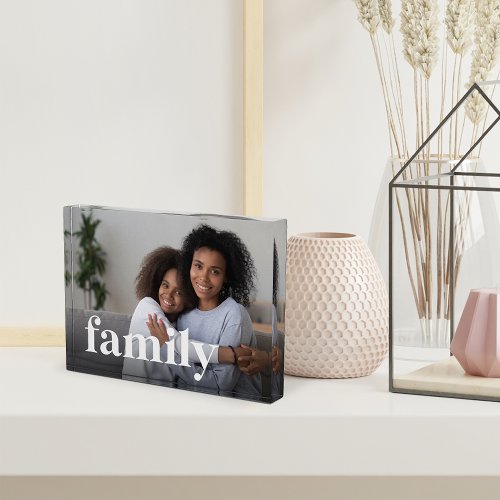 Family Overlay Horizontal Photo Block