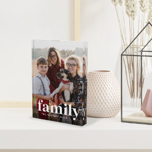 Family Overlay Personalized Photo Block