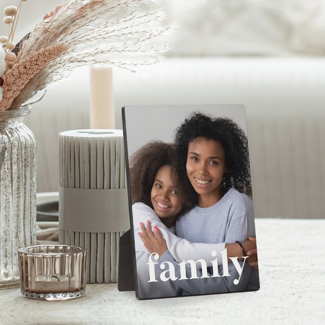 Family Overlay Vertical Photo Plaque (Creator Uploaded)