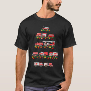 Family Pajama Sets Christmas Firefighter Truck Xma T-Shirt