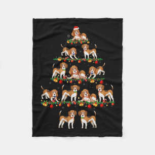 Family Pajama Sets Christmas Matching Beagle Dog X Fleece Blanket