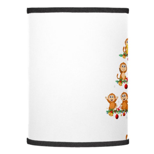 Family Pajama Sets Christmas Matching Monkey Xmas  Lamp Shade (Left)