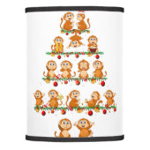Family Pajama Sets Christmas Matching Monkey Xmas  Lamp Shade (Front)