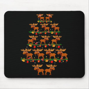 Family Pajama Sets Christmas Matching Moose Xmas T Mouse Pad