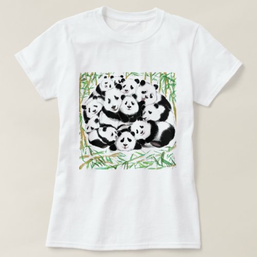 Family Pandas T_Shirt Funny
