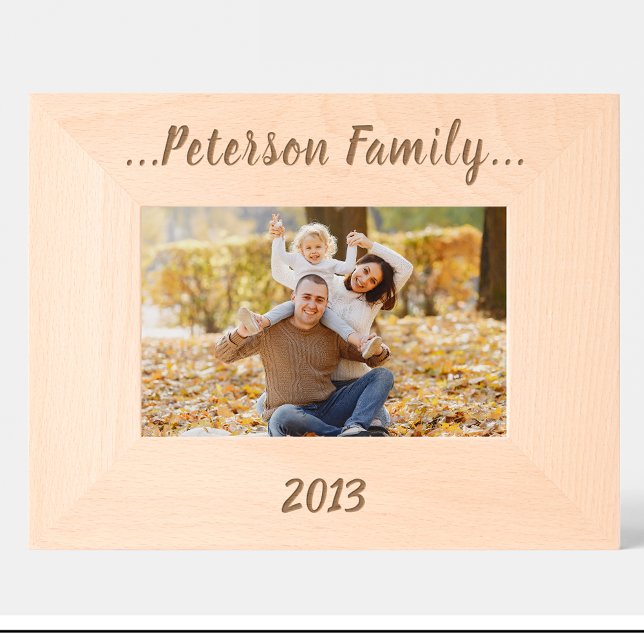 Family Parents Custom wooden photo frame Engraved Frames (Creator Uploaded)