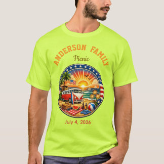 Family party tee shirts colorful