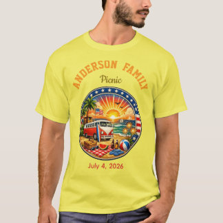 Family party tee shirts colorful